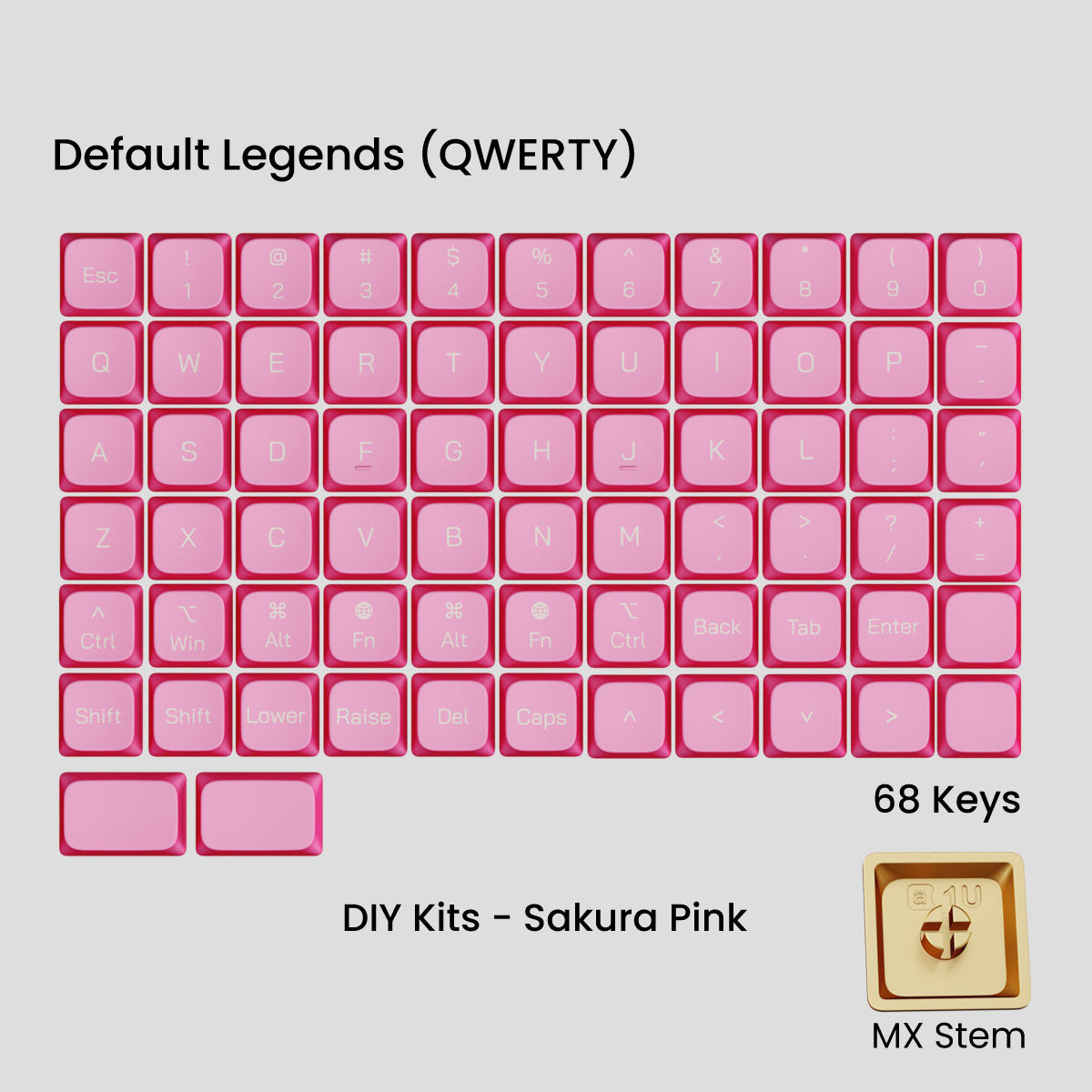 Awekeys Low Profile Metal Keycaps - Group-Buy