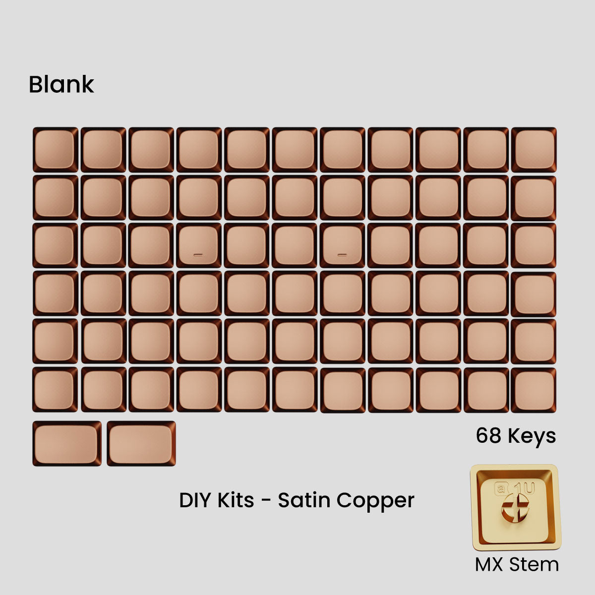 Awekeys Low Profile Metal Keycaps - Group-Buy