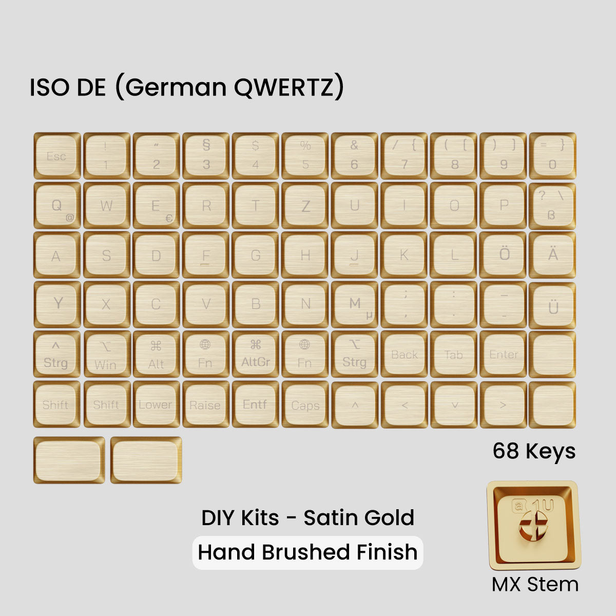 Awekeys Low Profile Metal Keycaps - Group-Buy