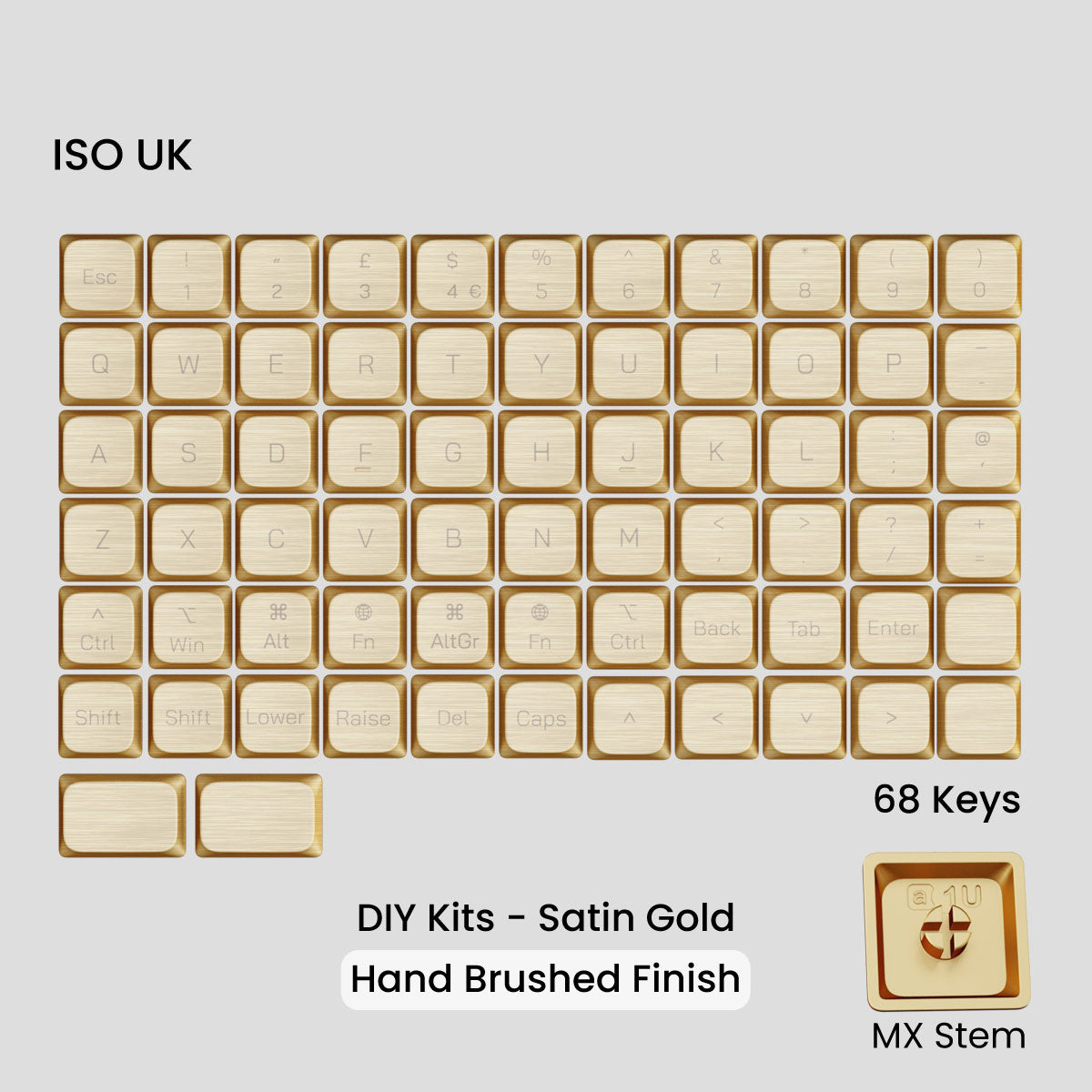 Awekeys Low Profile Metal Keycaps - Group-Buy