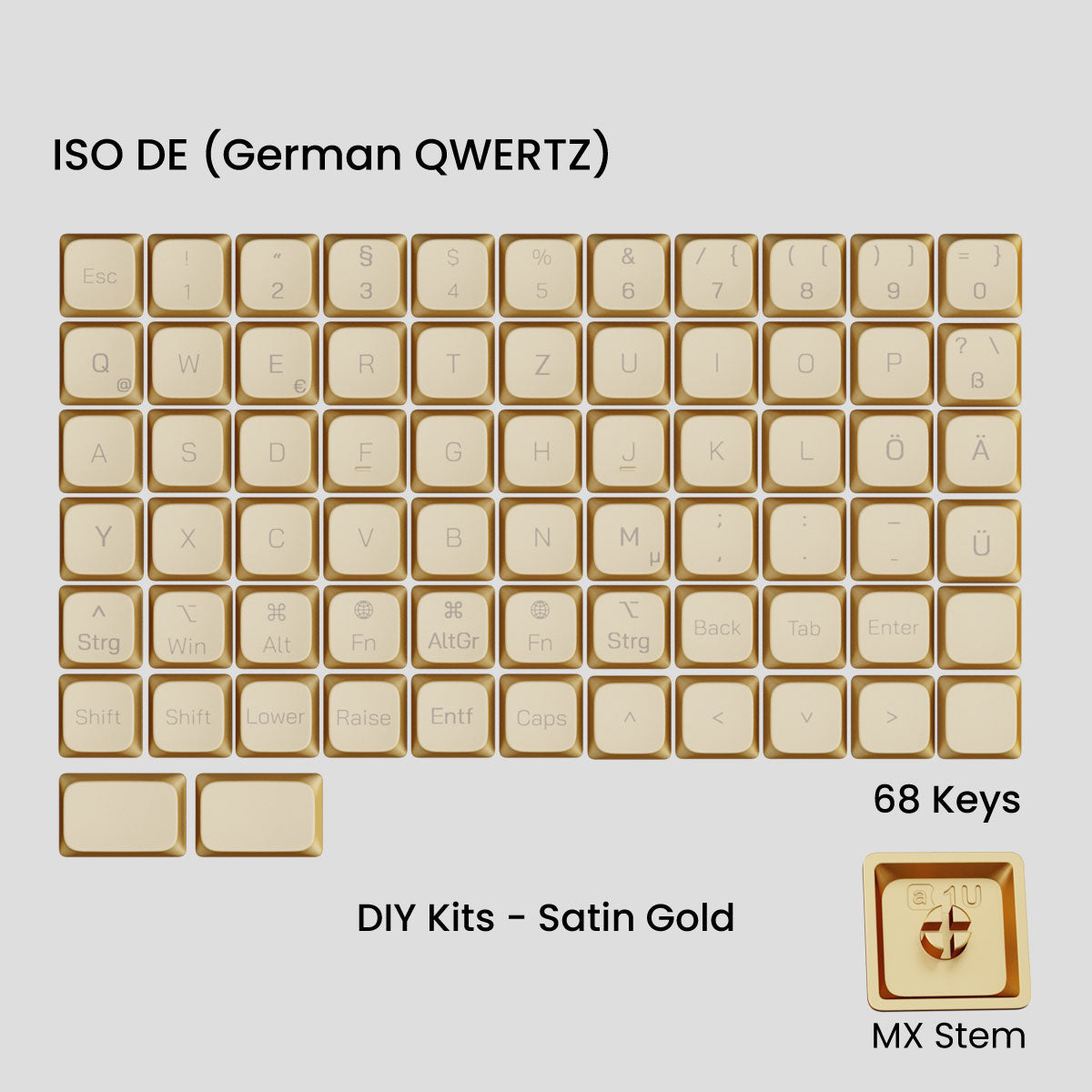 Awekeys Low Profile Metal Keycaps - Group-Buy