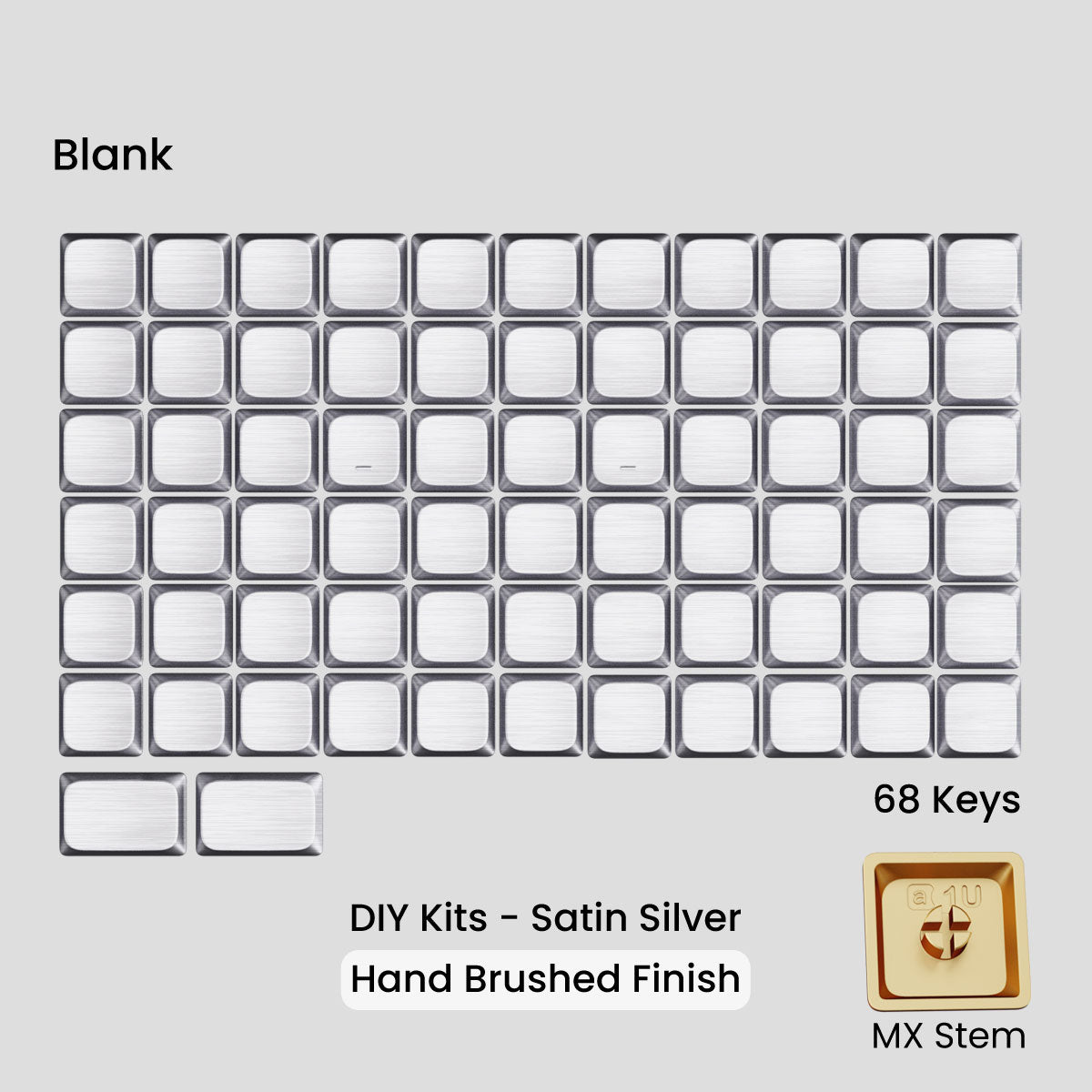 Awekeys Low Profile Metal Keycaps - Group-Buy