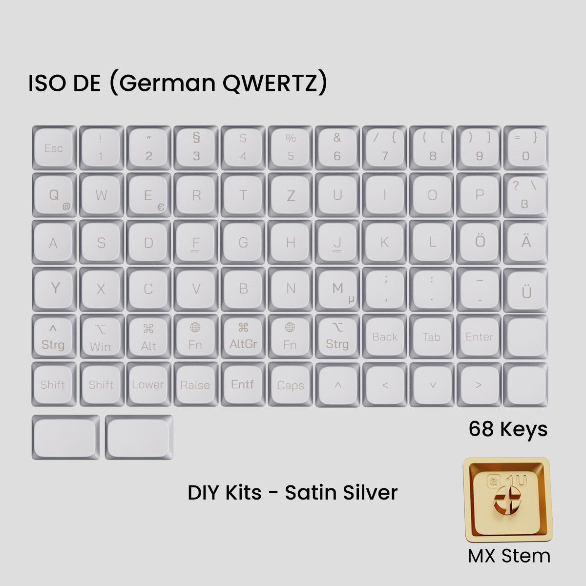 Awekeys Low Profile Metal Keycaps - Group-Buy