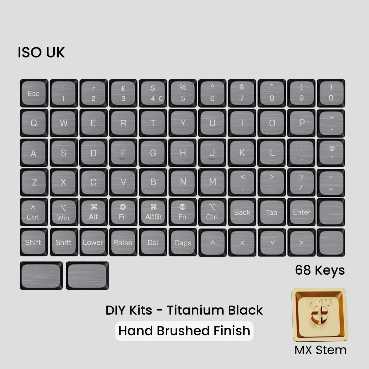 Awekeys Low Profile Metal Keycaps - Group-Buy