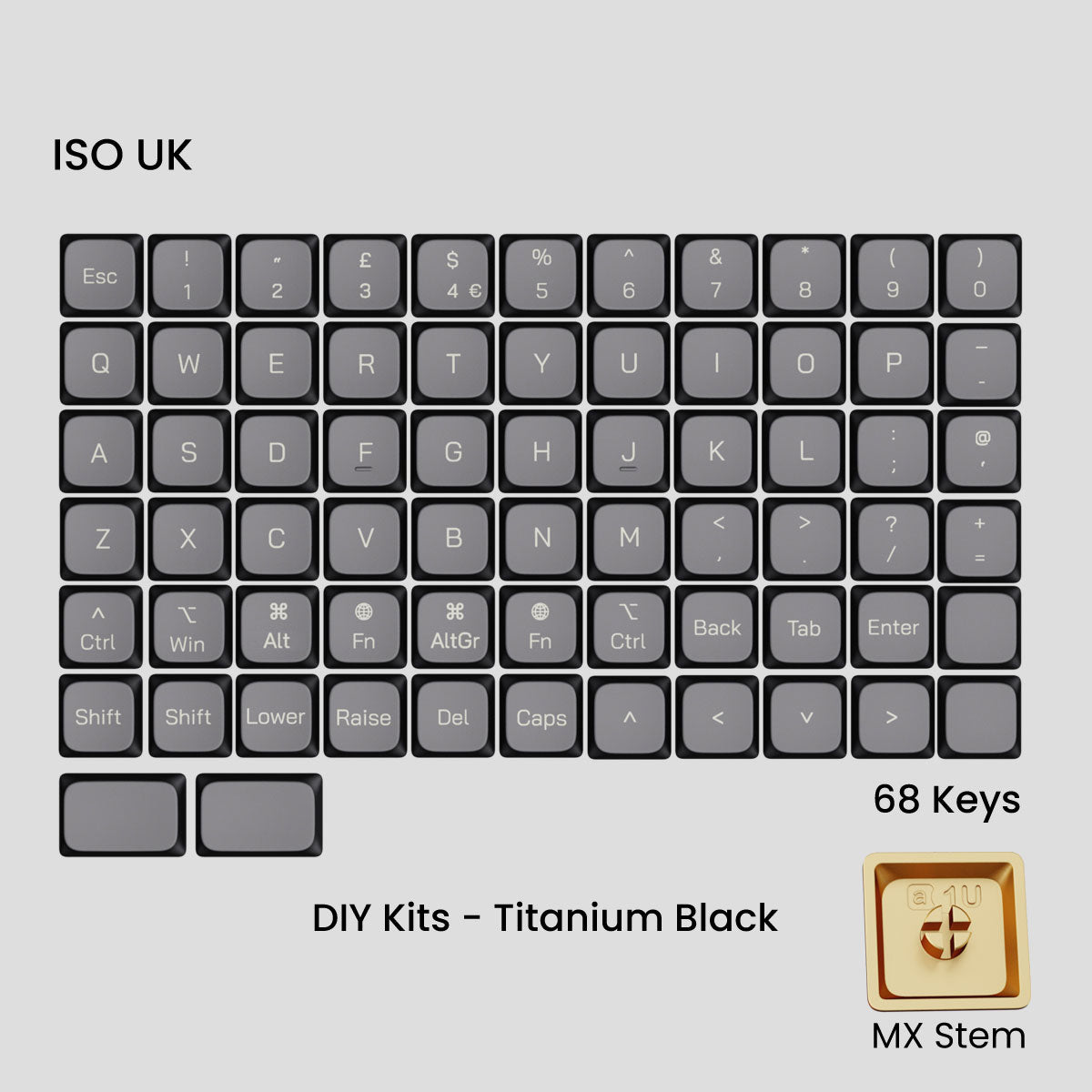 Awekeys Low Profile Metal Keycaps - Group-Buy