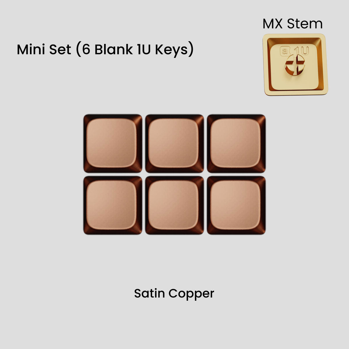 Awekeys Low Profile Metal Keycaps - Group-Buy