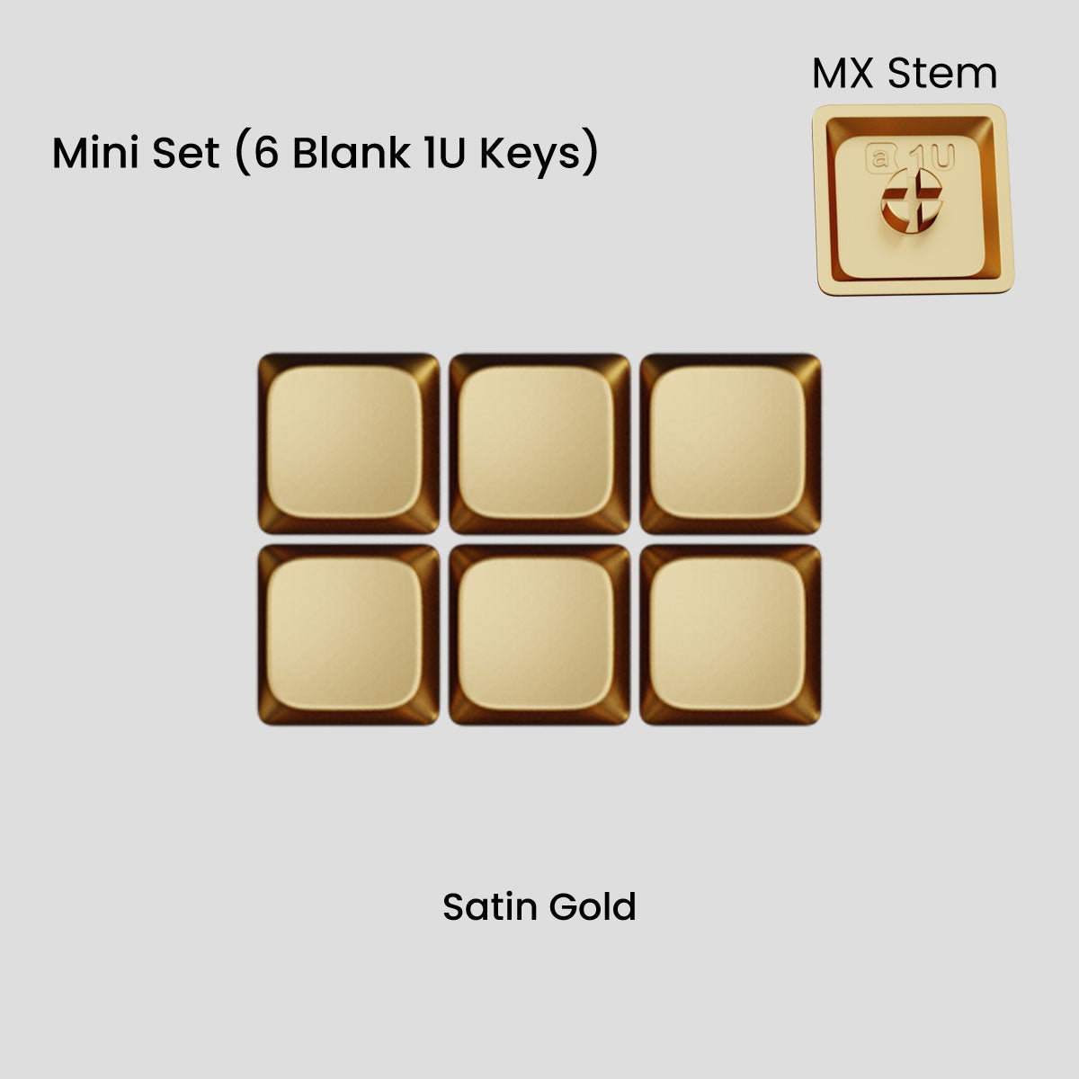 Awekeys Low Profile Metal Keycaps - Group-Buy