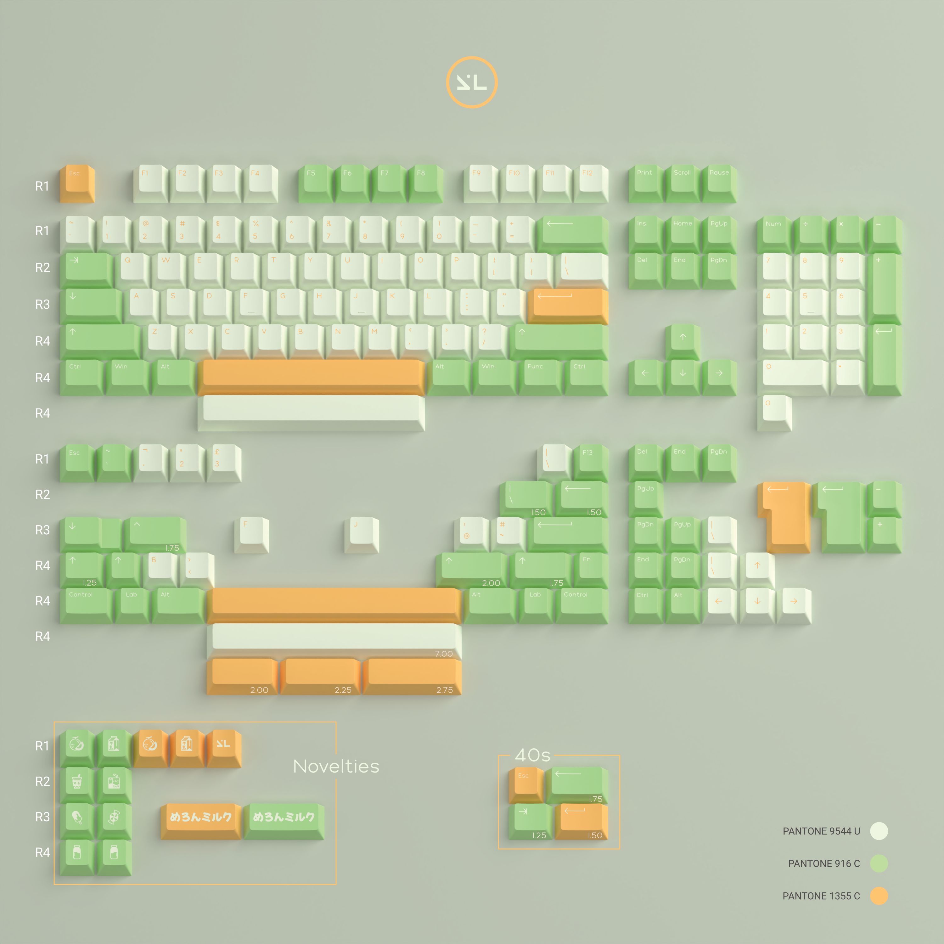 Melon Milk Keycaps
