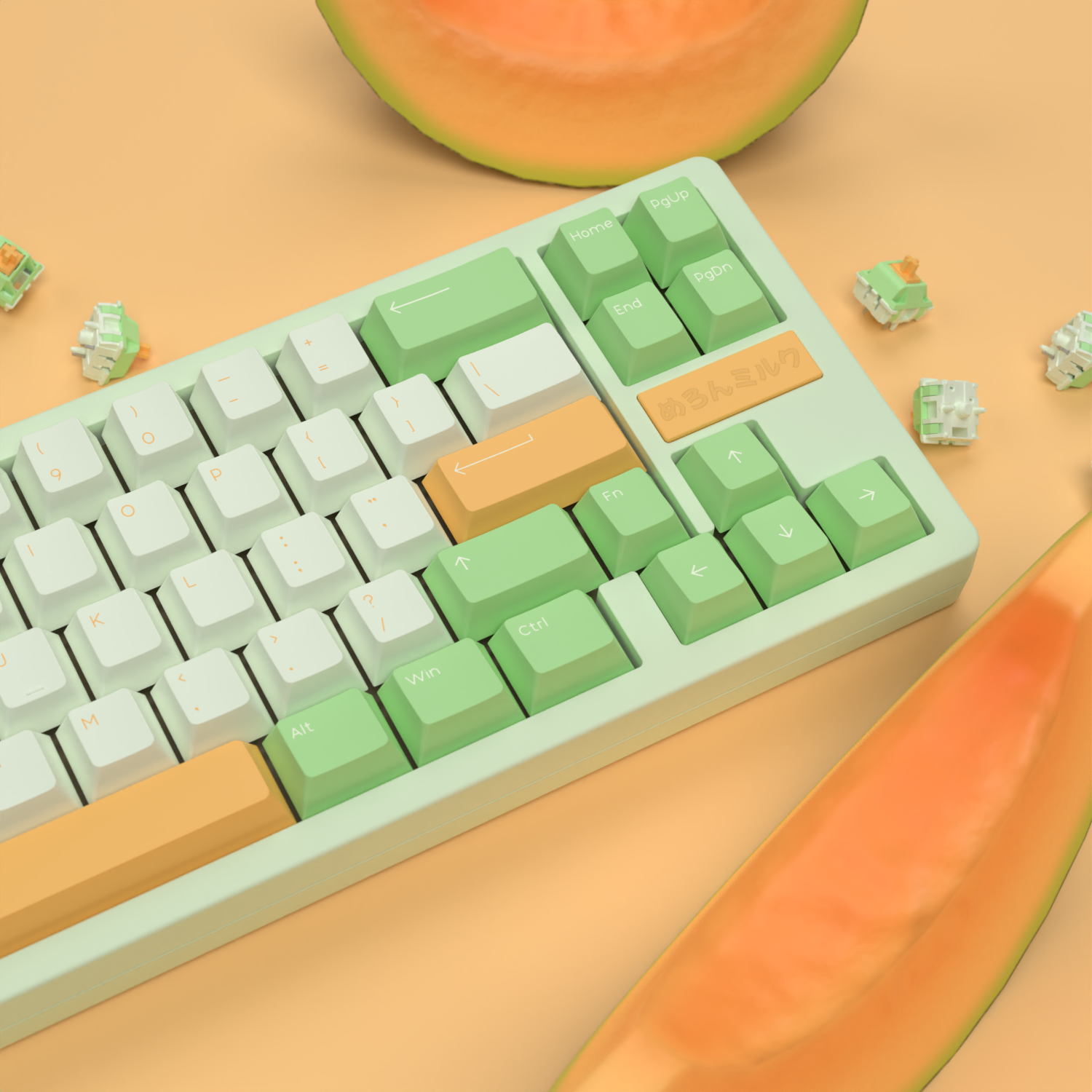 Melon Milk Keycaps
