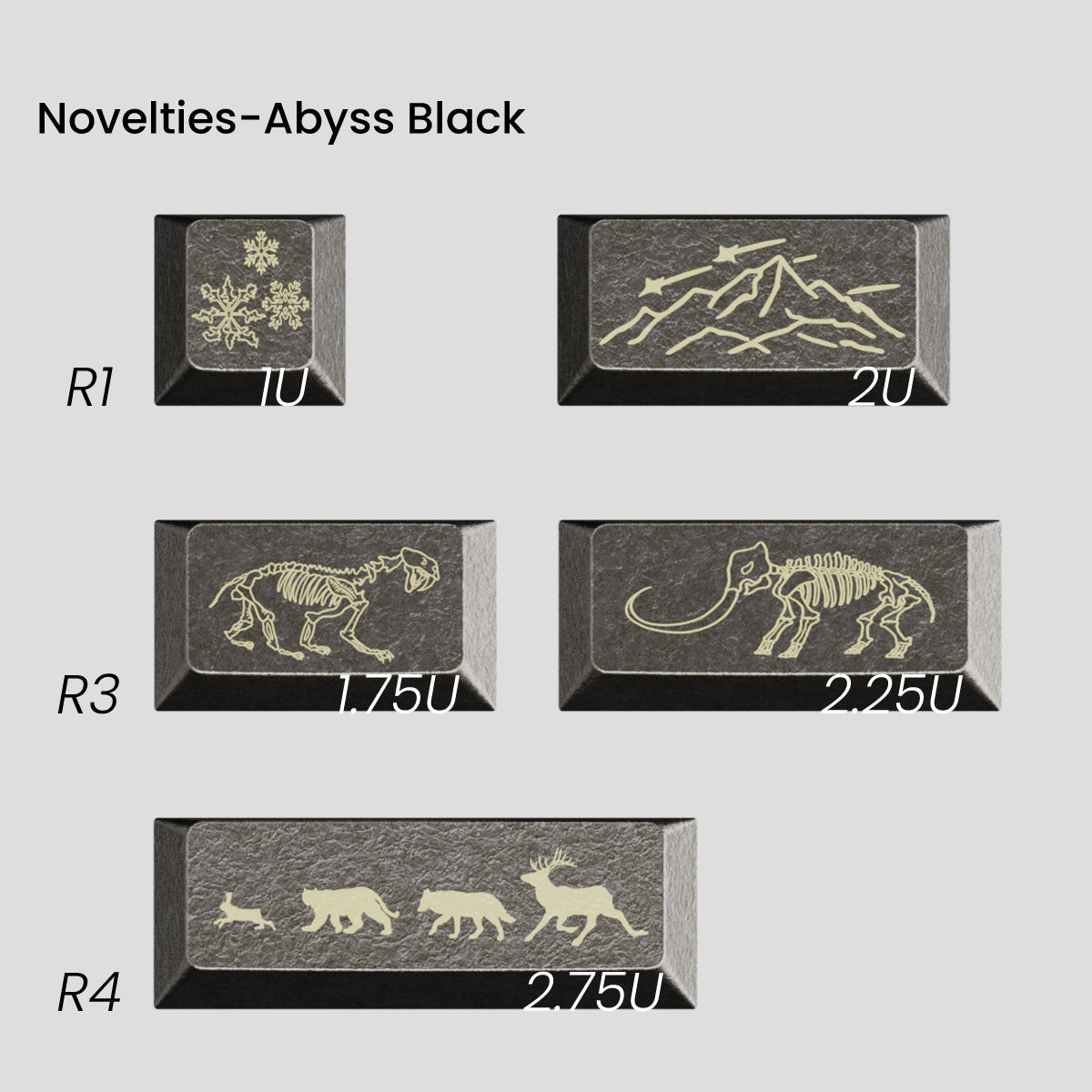 Awekeys Wild Ice Full Metal Keycaps Set - Group-Buy