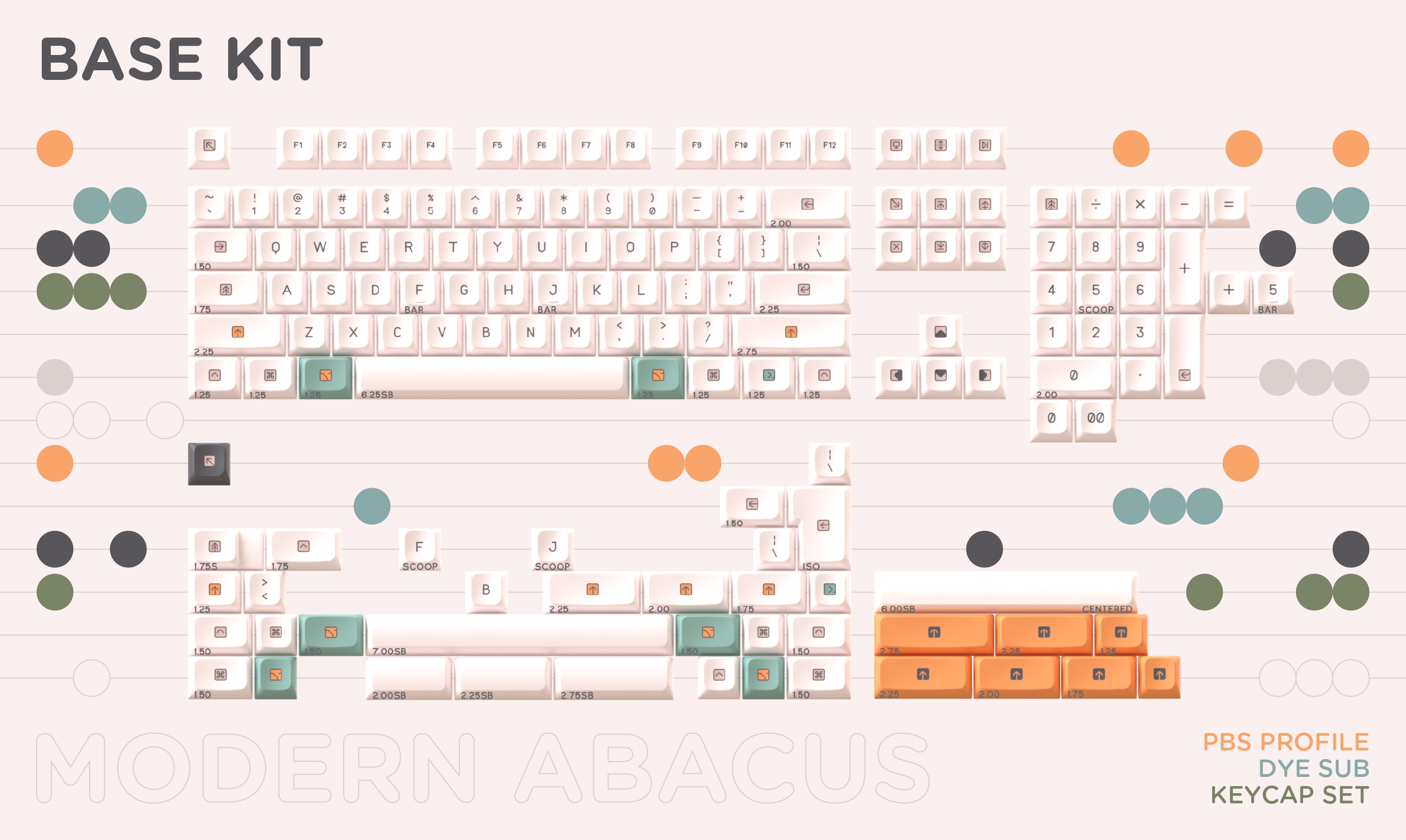 PBS Modern Abacus Keycap Set - Group-Buy