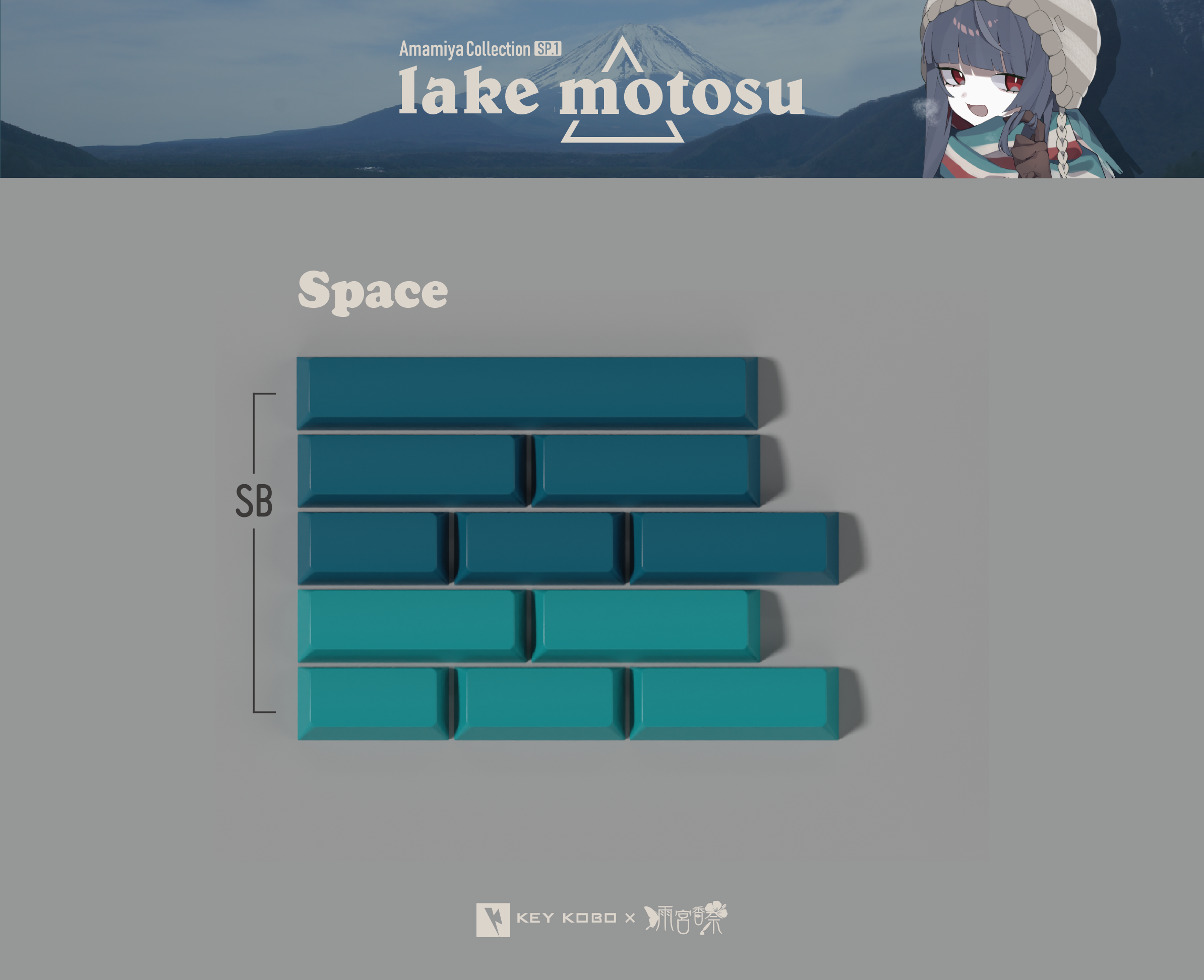 Keykobo Motosu Lake Keycaps