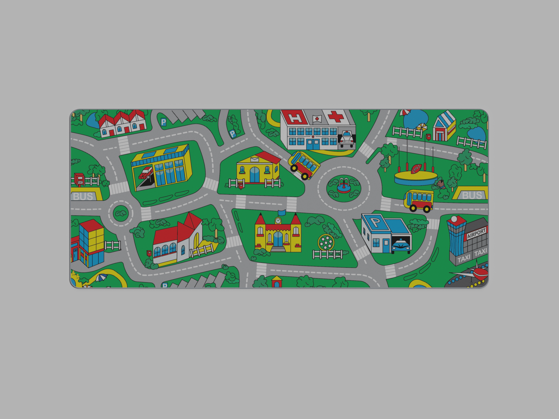 Busy Town R3 Deskmat - Group-Buy