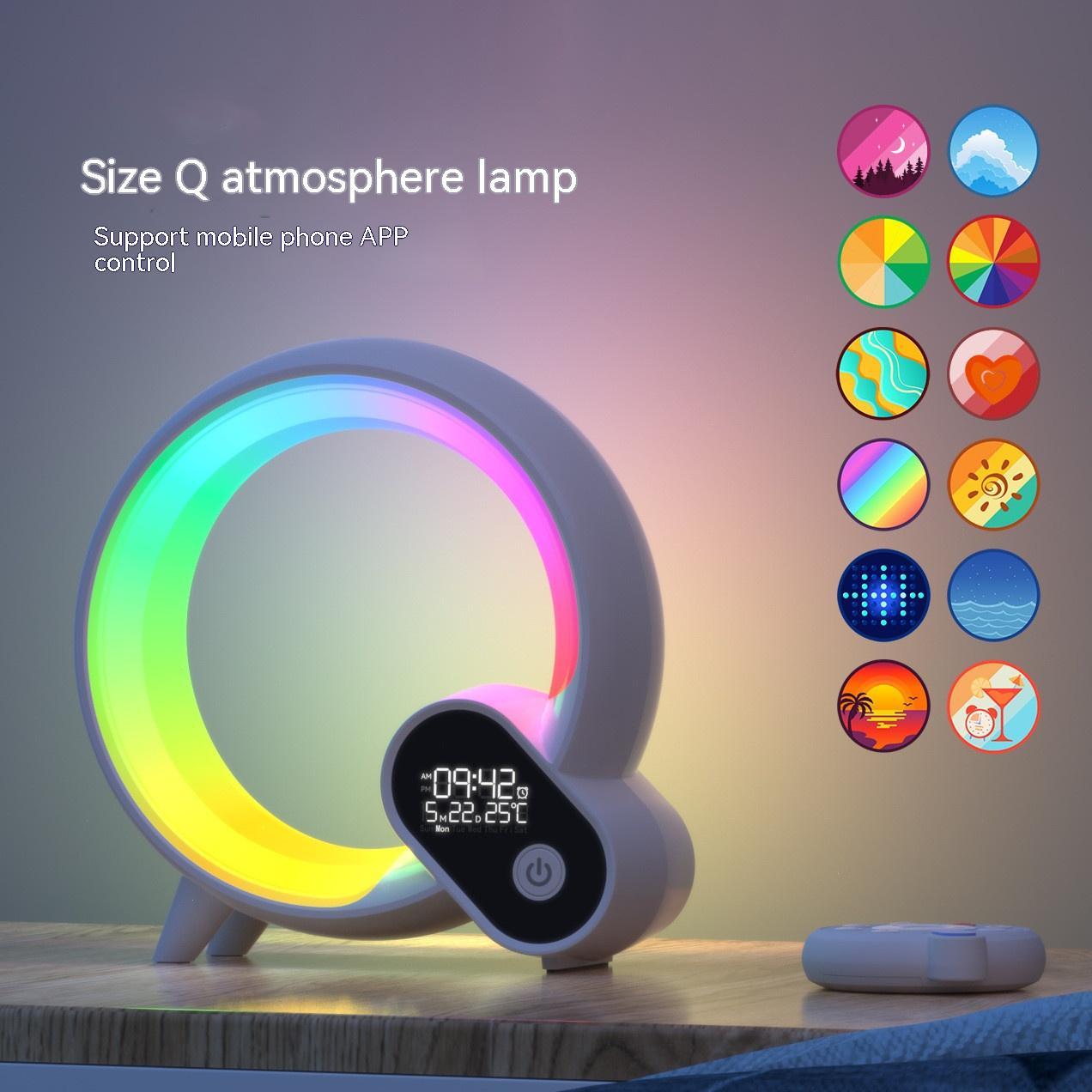 Creative Q Atmosphere Light with RGB and Clock