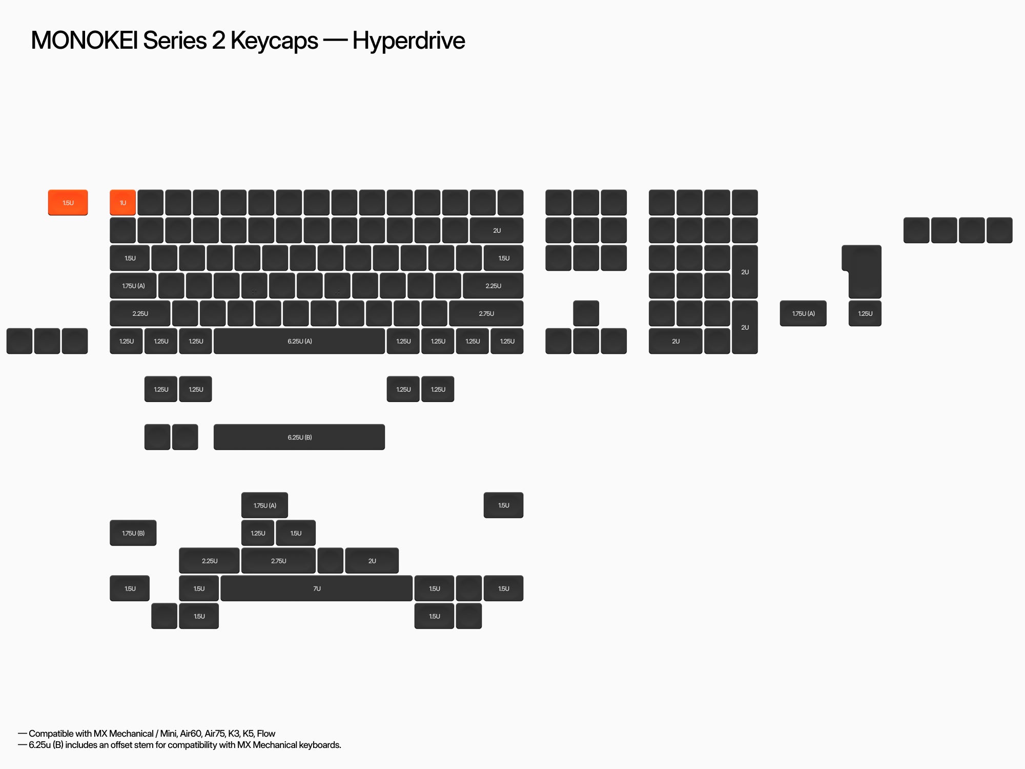 MONOKEI Series 2 Keycaps