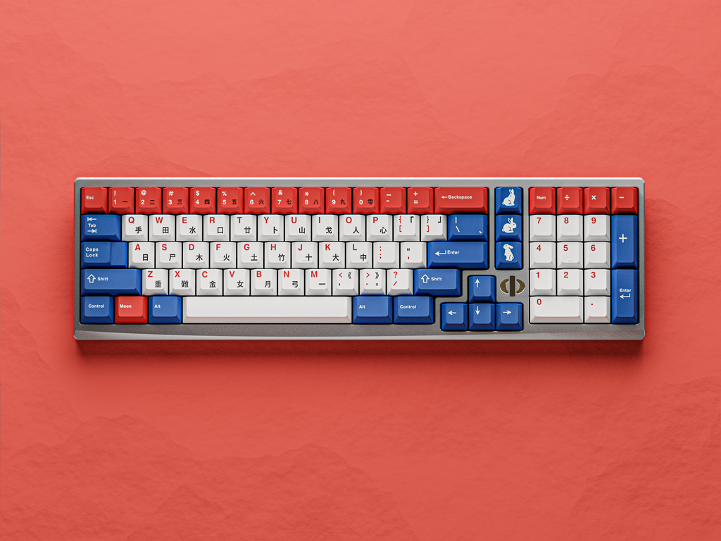 KKB Moon Rabbit Keycaps
