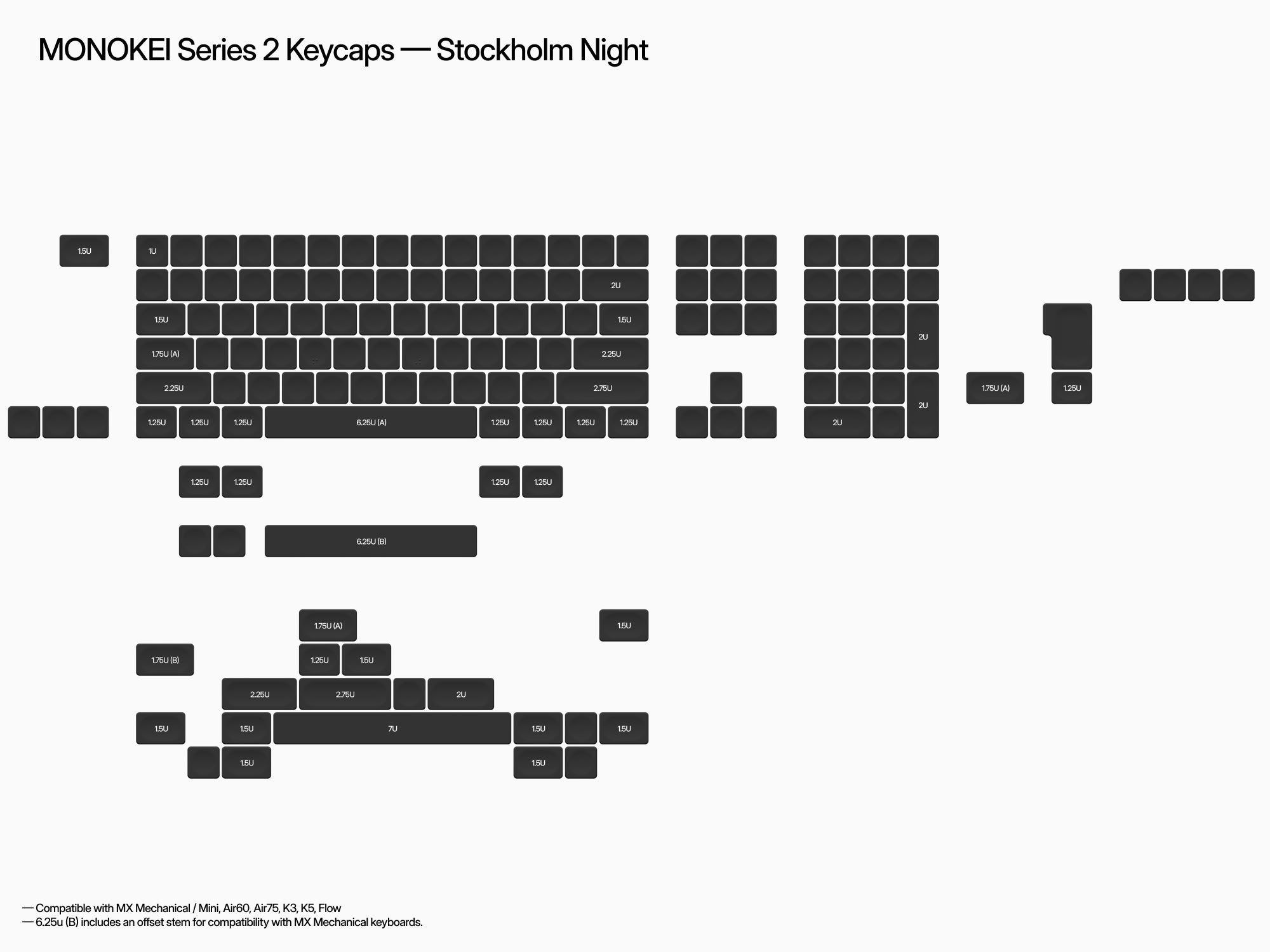 MONOKEI Series 2 Keycaps