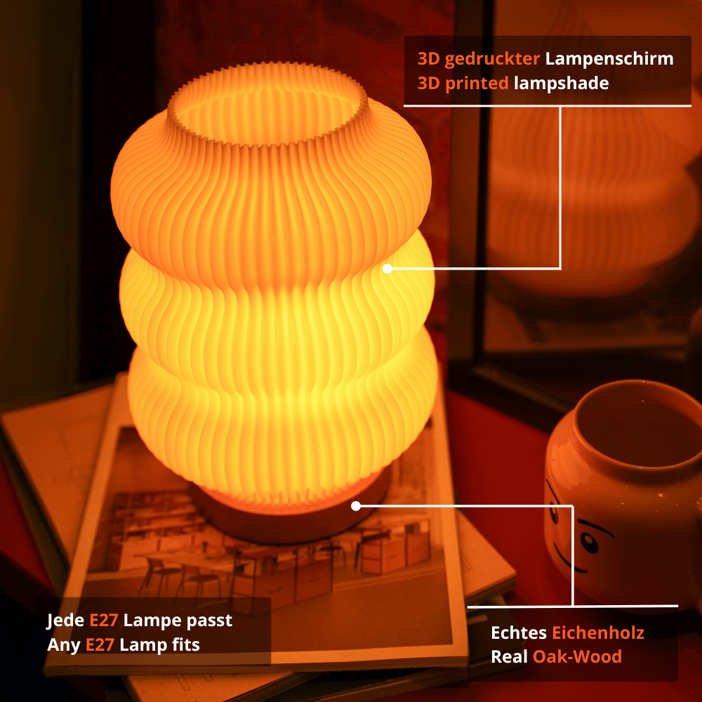 Luma Lamp – Round Table Lamp with Soft Ambient Light for Relaxing Home Décor