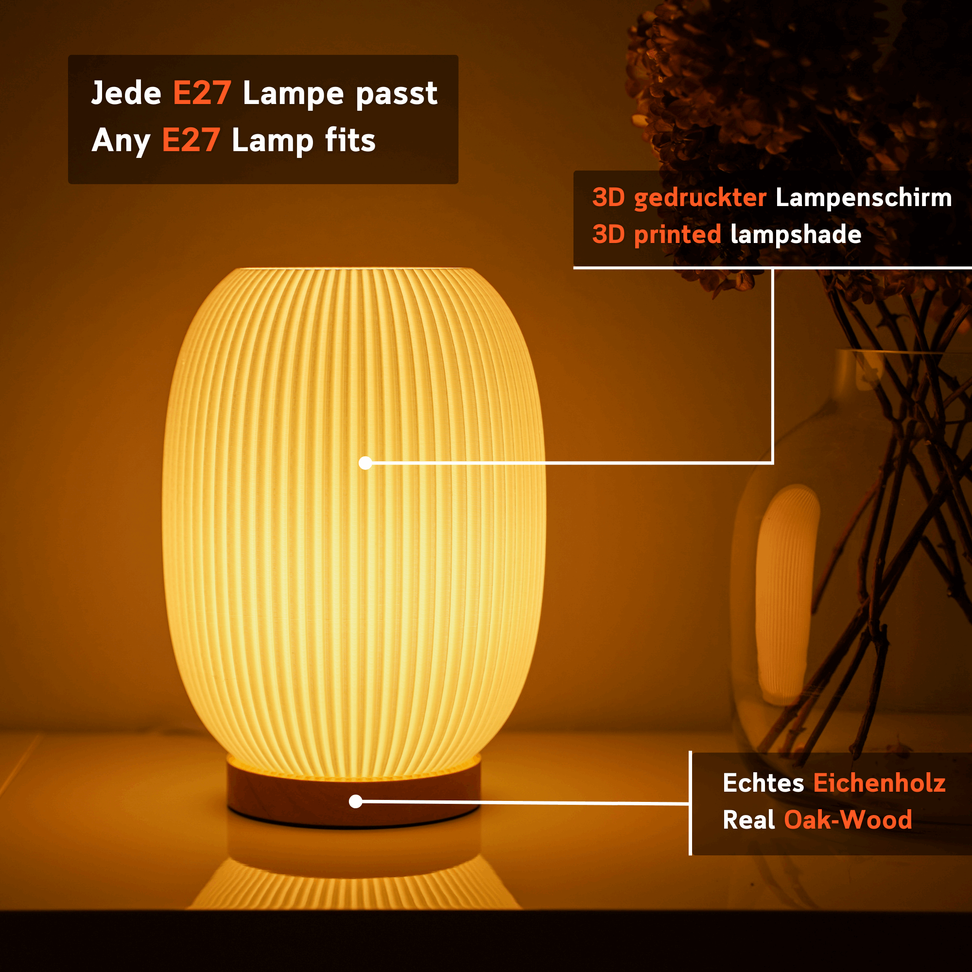 Boa Desk Lamp – Modern Ambient Lighting for Home & Office