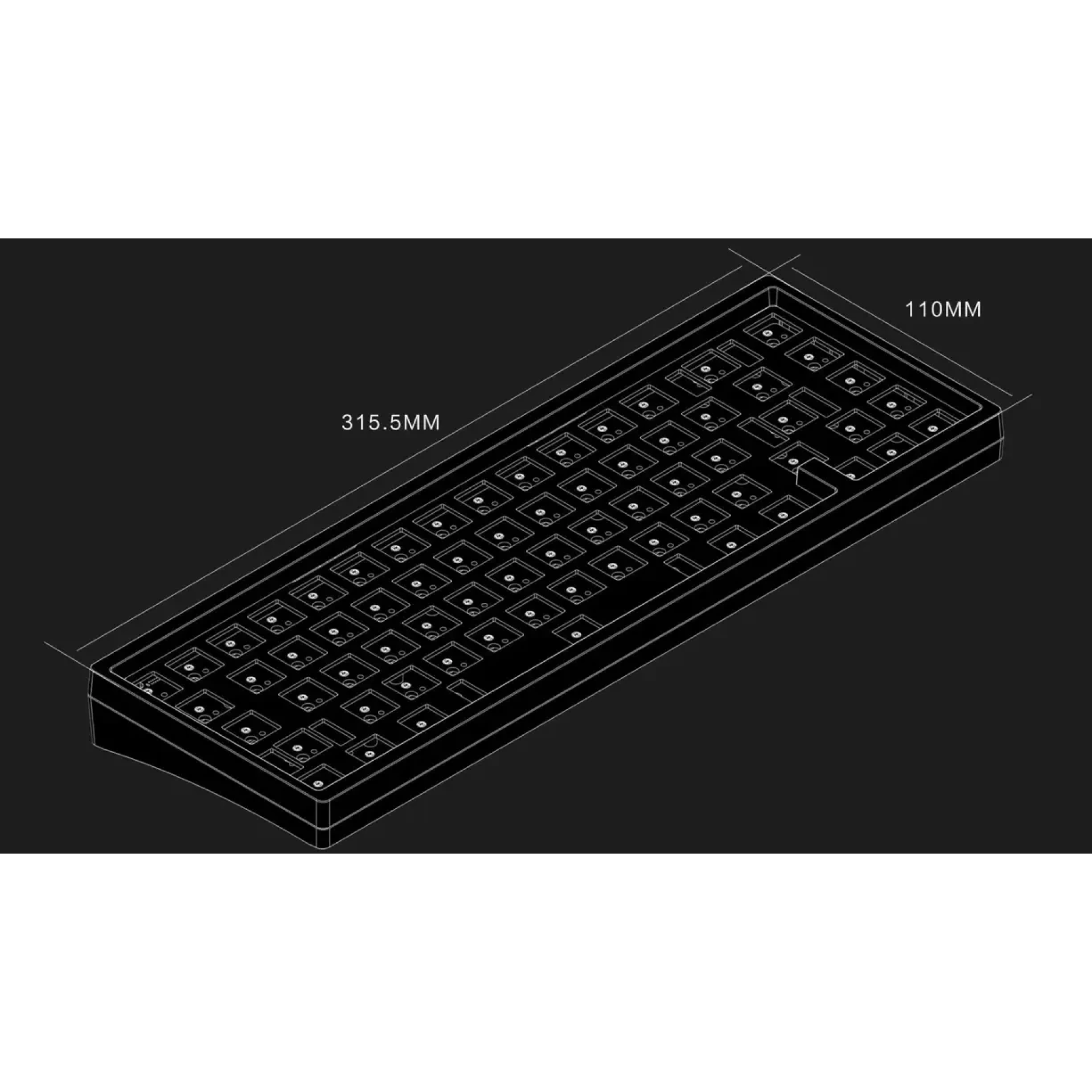 R4 KBD67 Lite Mechanical Keyboard Kit - Wired