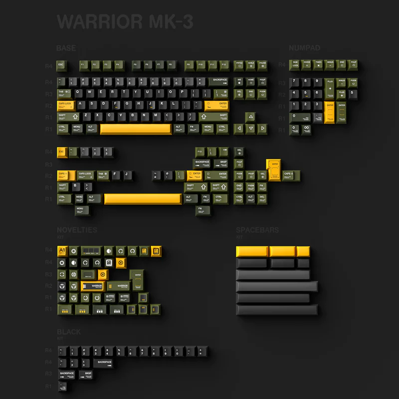 ePBT WARRIOR MK Ⅲ  Keycaps
