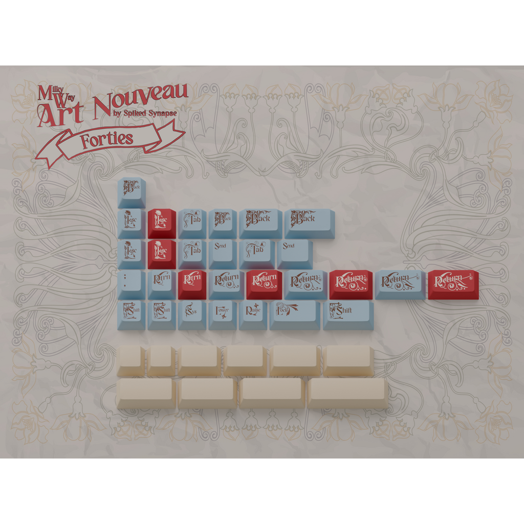 MW Art Nouveau Keycaps