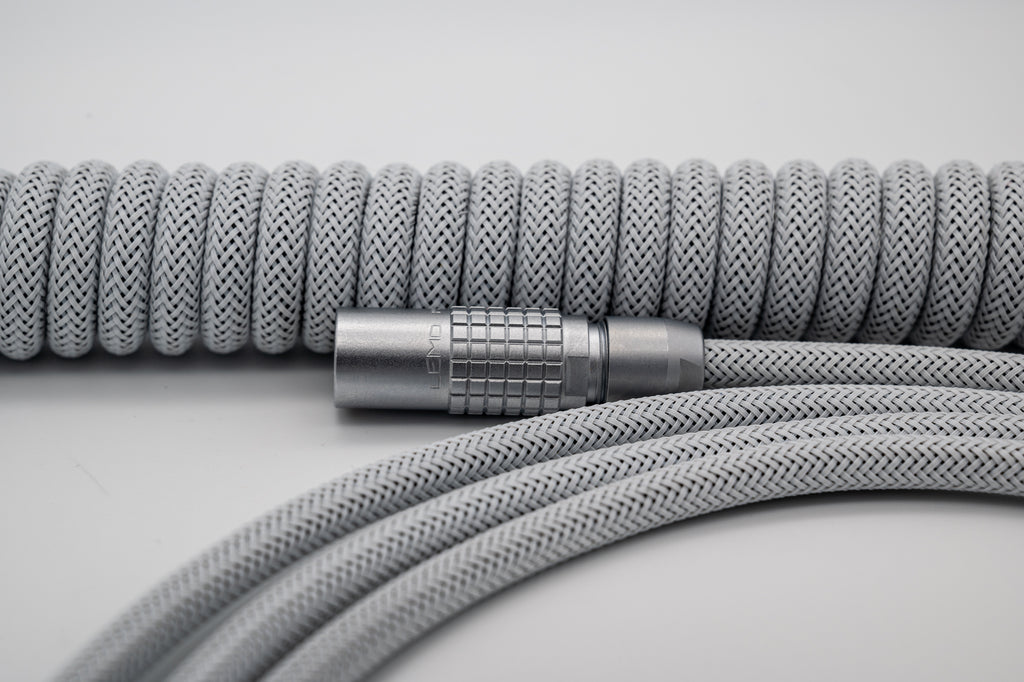 "Mono[chrome]" Custom USB Cable - White