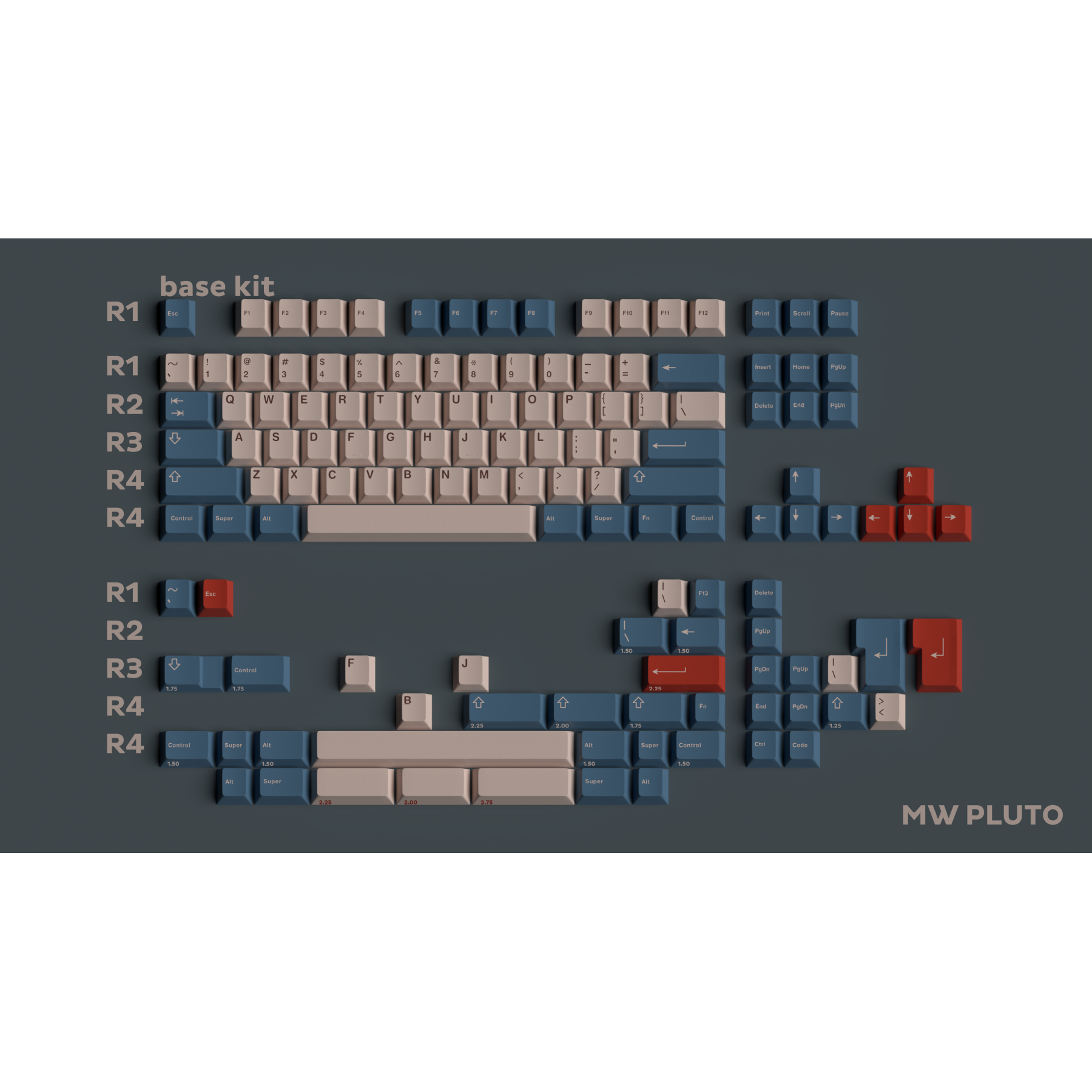 MW Pluto Keycaps
