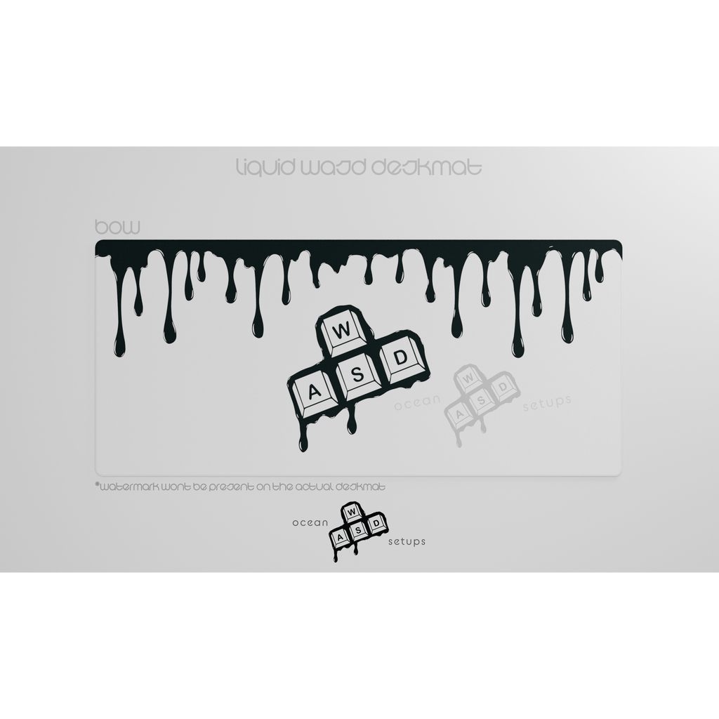 "Liquid WASD" Deskmat