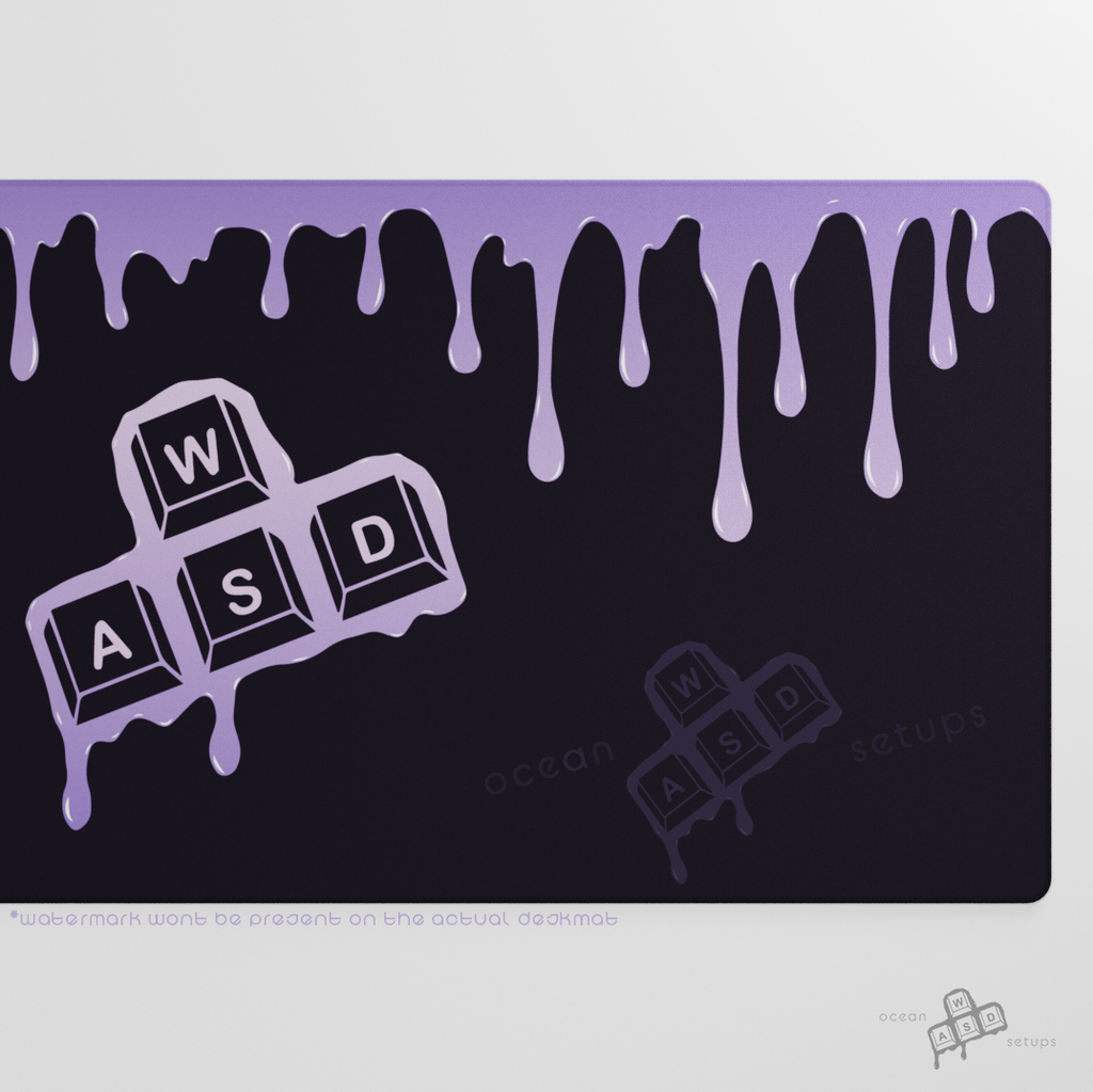 "Liquid WASD" Deskmat