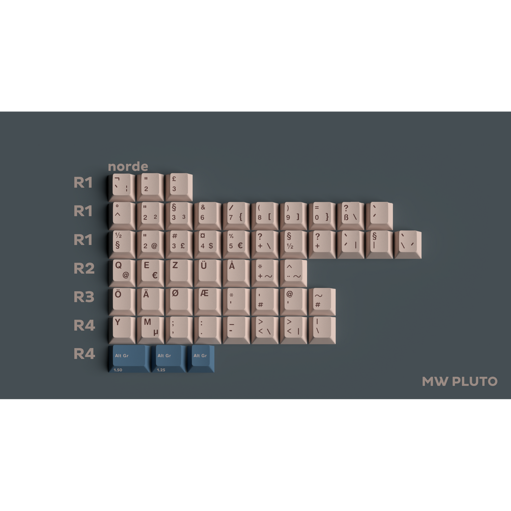 MW Pluto Keycaps