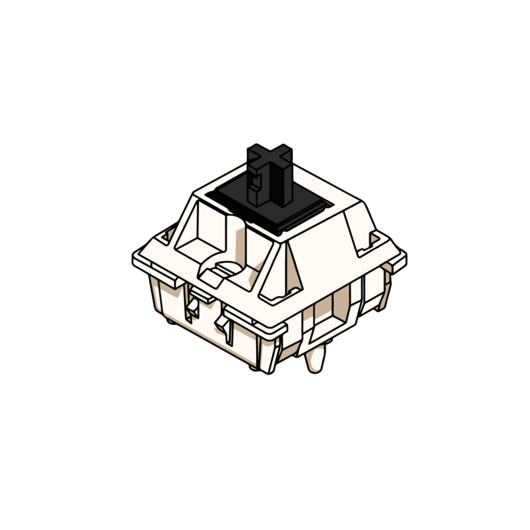 Cow Linear Switches (Non-Uhmwpe Ver.) / 10pcs