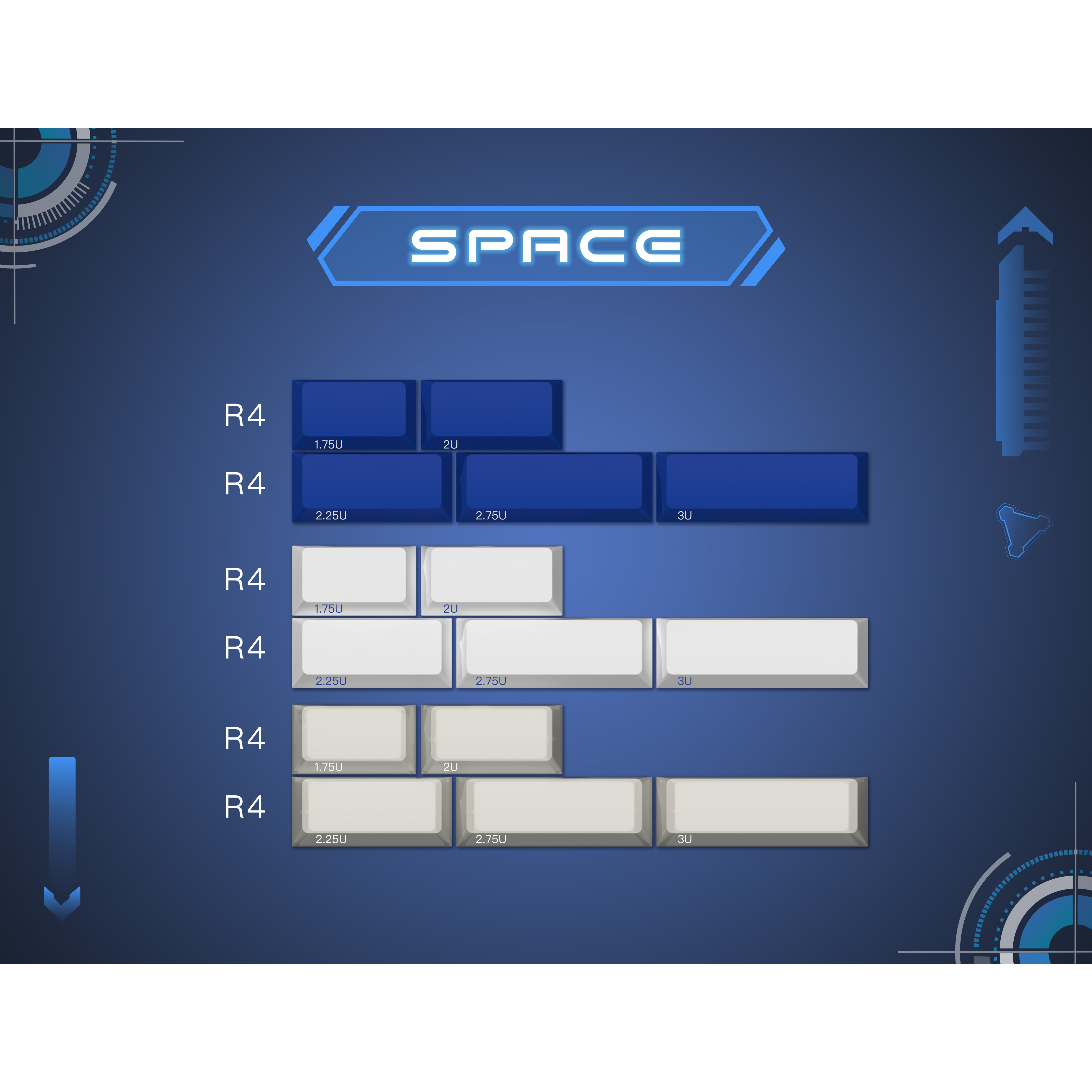 Zero-G Studio X DMK ABS Keycaps "THIRD SPACE"