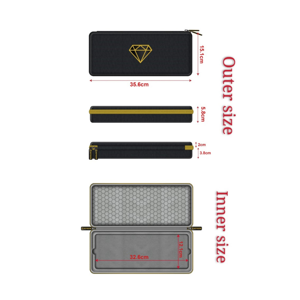 KEYGEM Keyboard Carrying Case