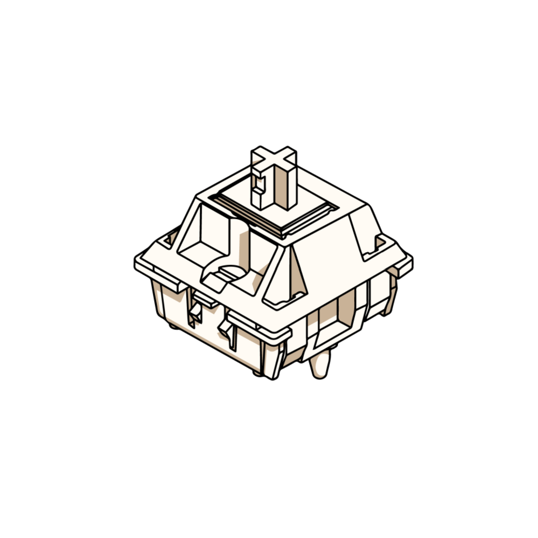 Cow Linear Switches (Uhmwpe Ver.) / 10pcs